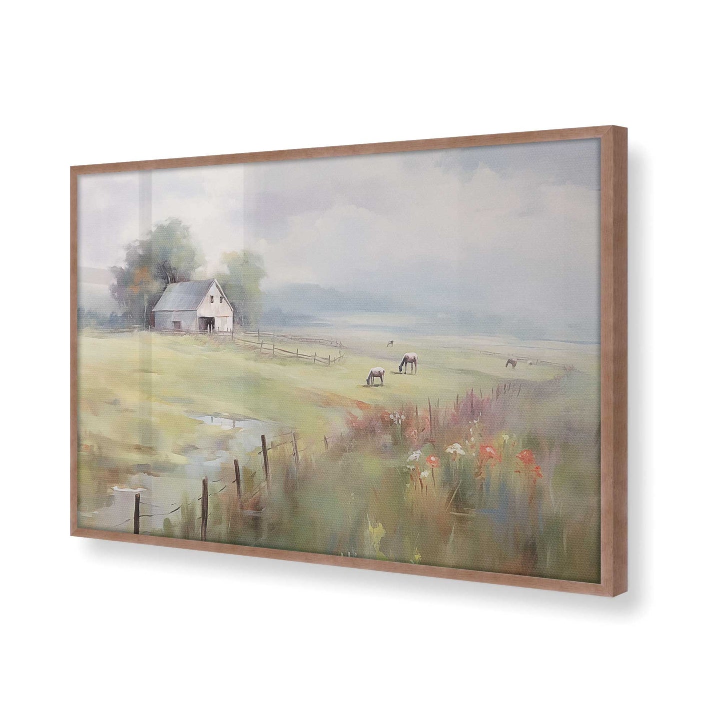[Color:Powder Rose], Picture of art in a Powder Rose frame of the corner
