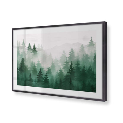 [Color:Weathered Zinc], Picture of art in a Weathered Zinc frame of the corner