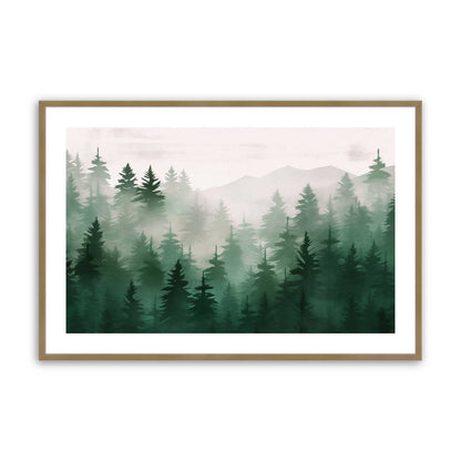 [Color:Brushed Gold], Picture of art in a Brushed Gold frame