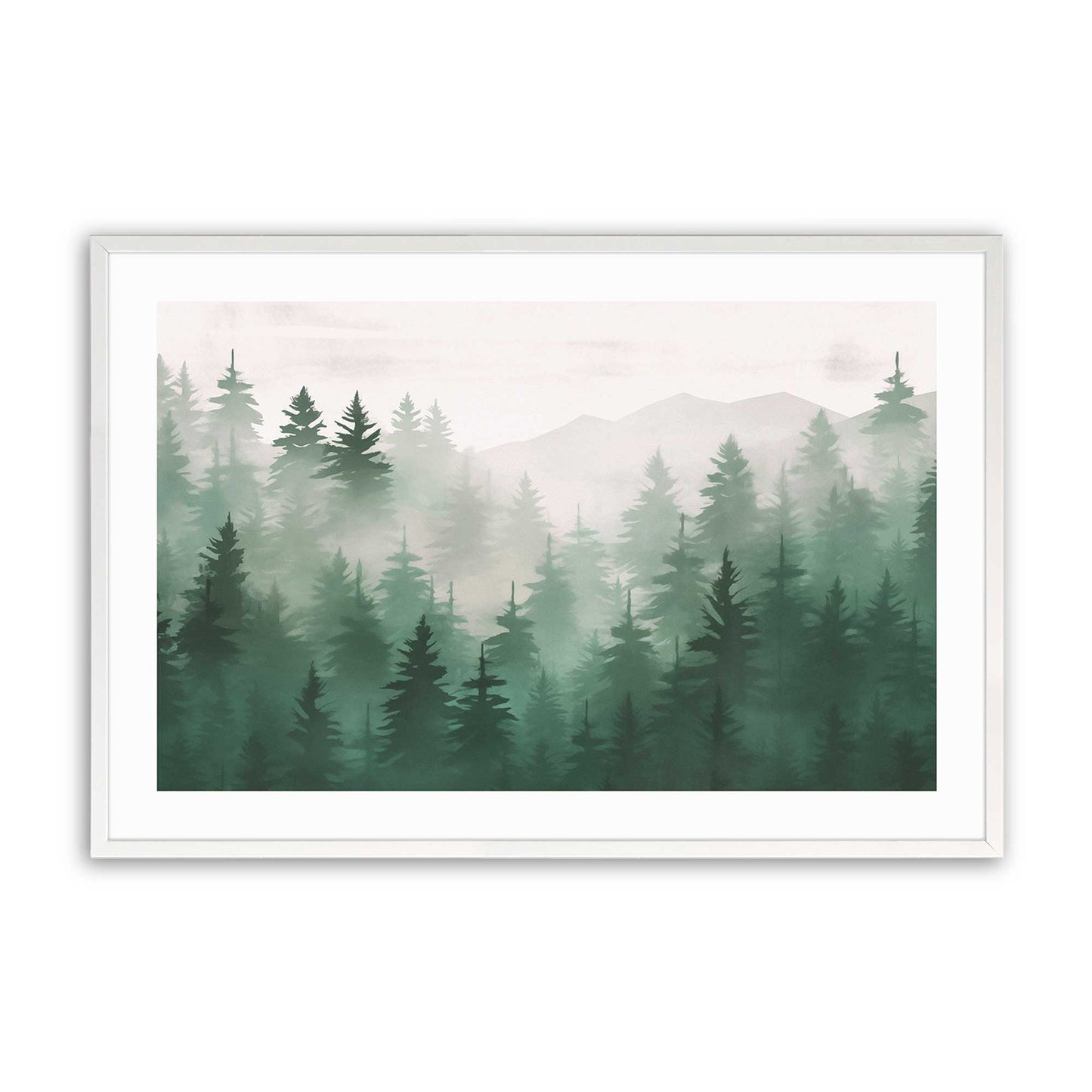 [Color:Opaque White], Picture of art in a Opaque White frame