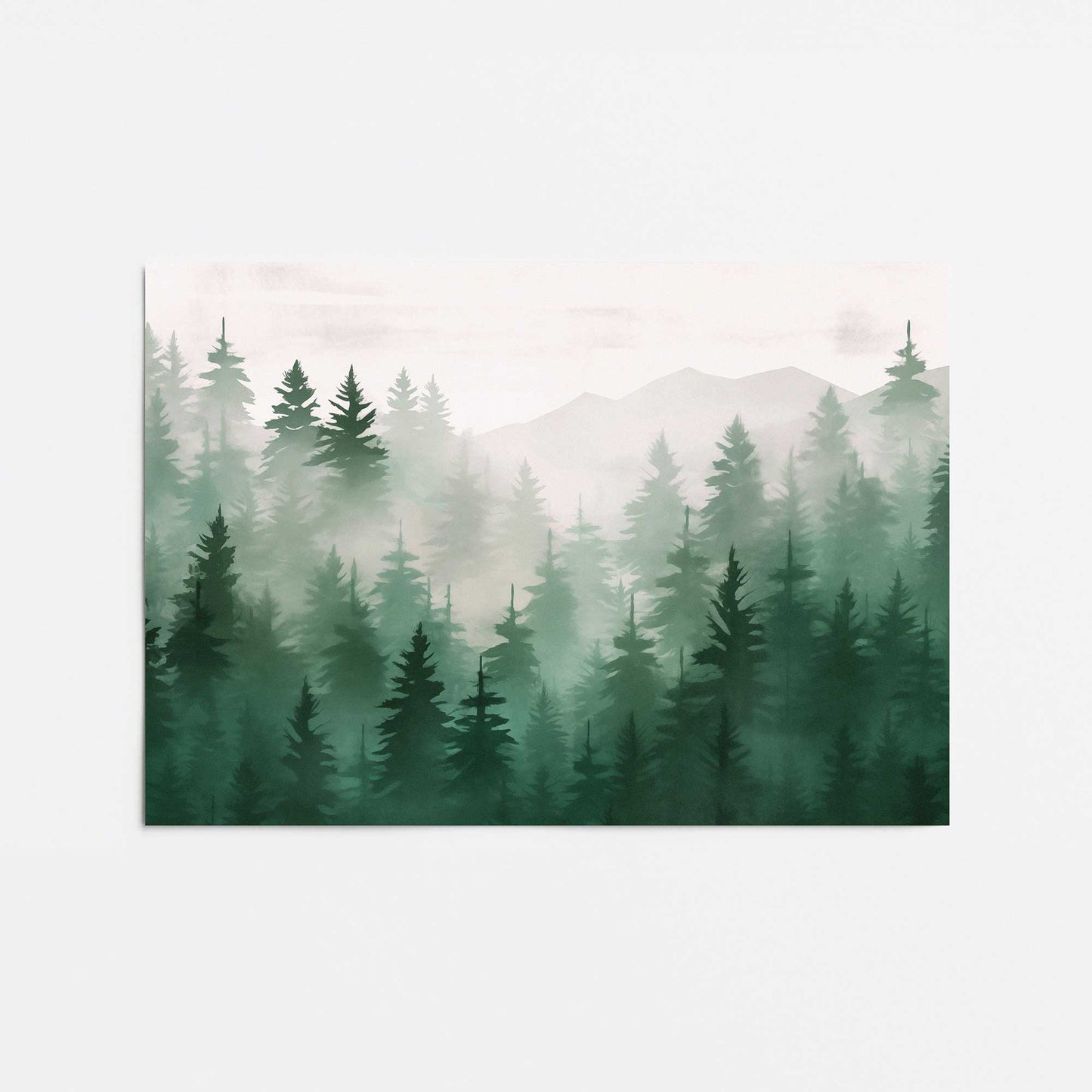 Emerald Forest Mist Promotional Rolled Print