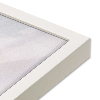 [Color:Opaque White], Picture of art in a Opaque White frame at an angle
