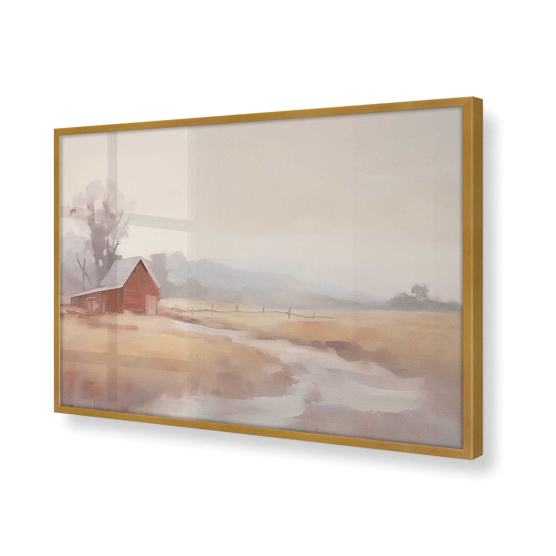 [Color:Polished Gold], Picture of art in a Polished Gold frame of the corner