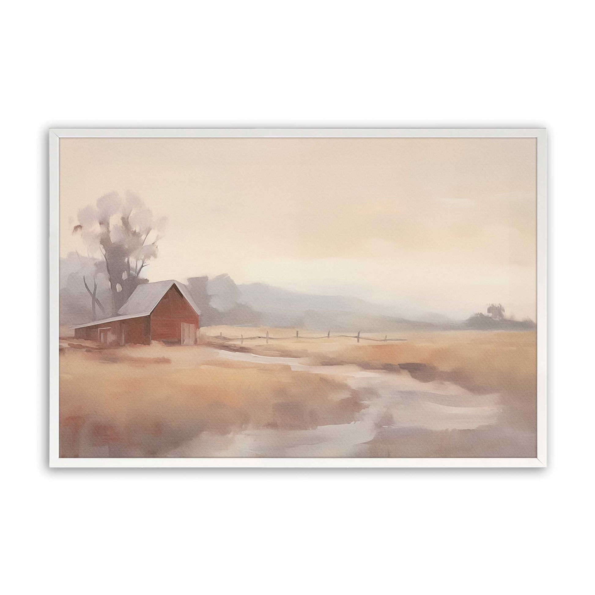 [Color:Opaque White], Picture of art in a Opaque White frame