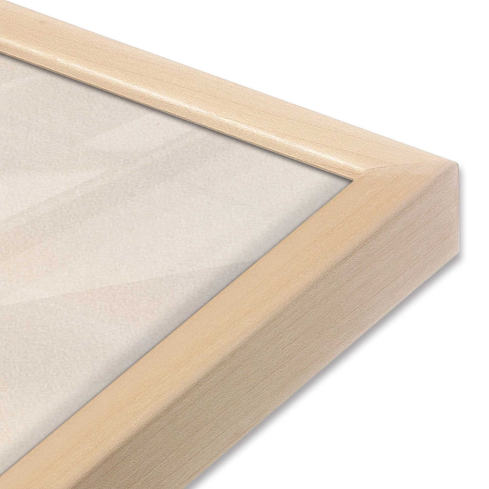 [Color:Raw Maple], Picture of art in a Raw Maple frame at an angle