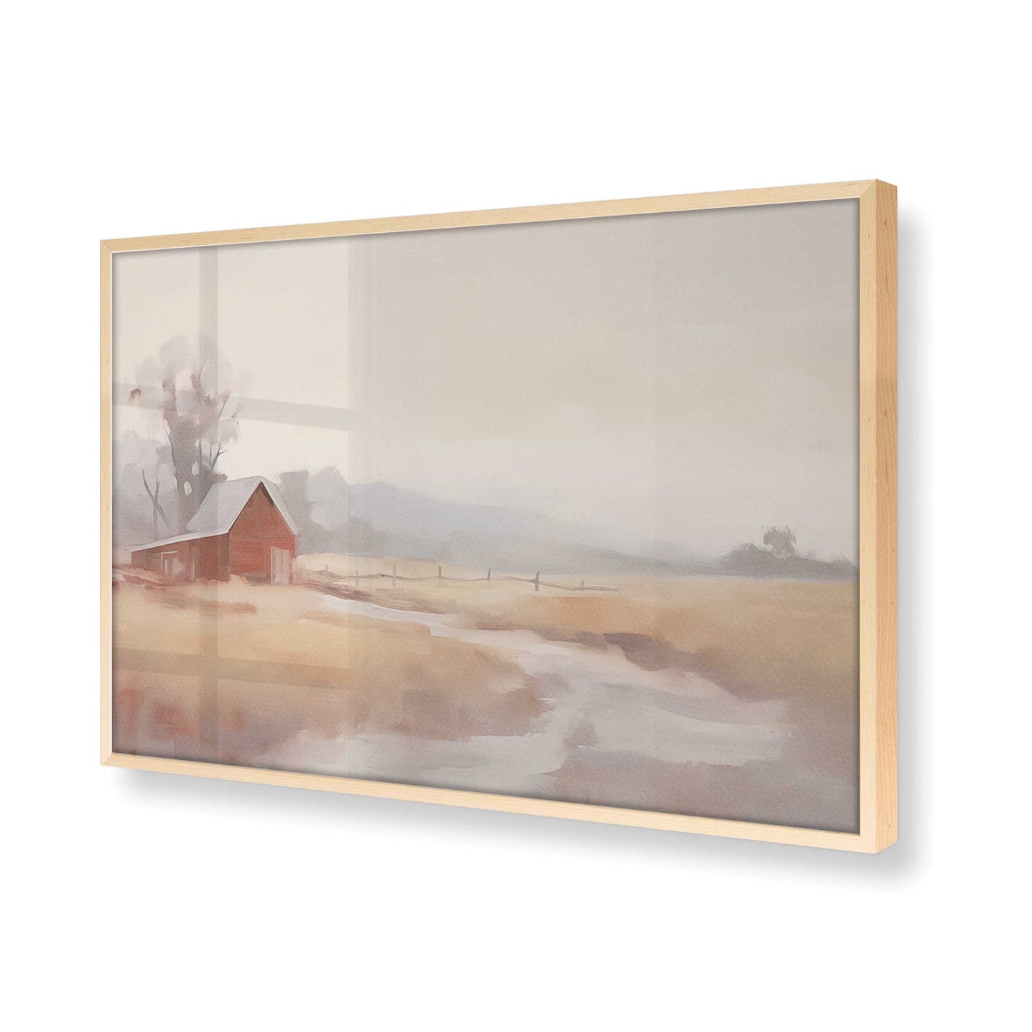 [Color:Raw Maple], Picture of art in a Raw Maple frame of the corner