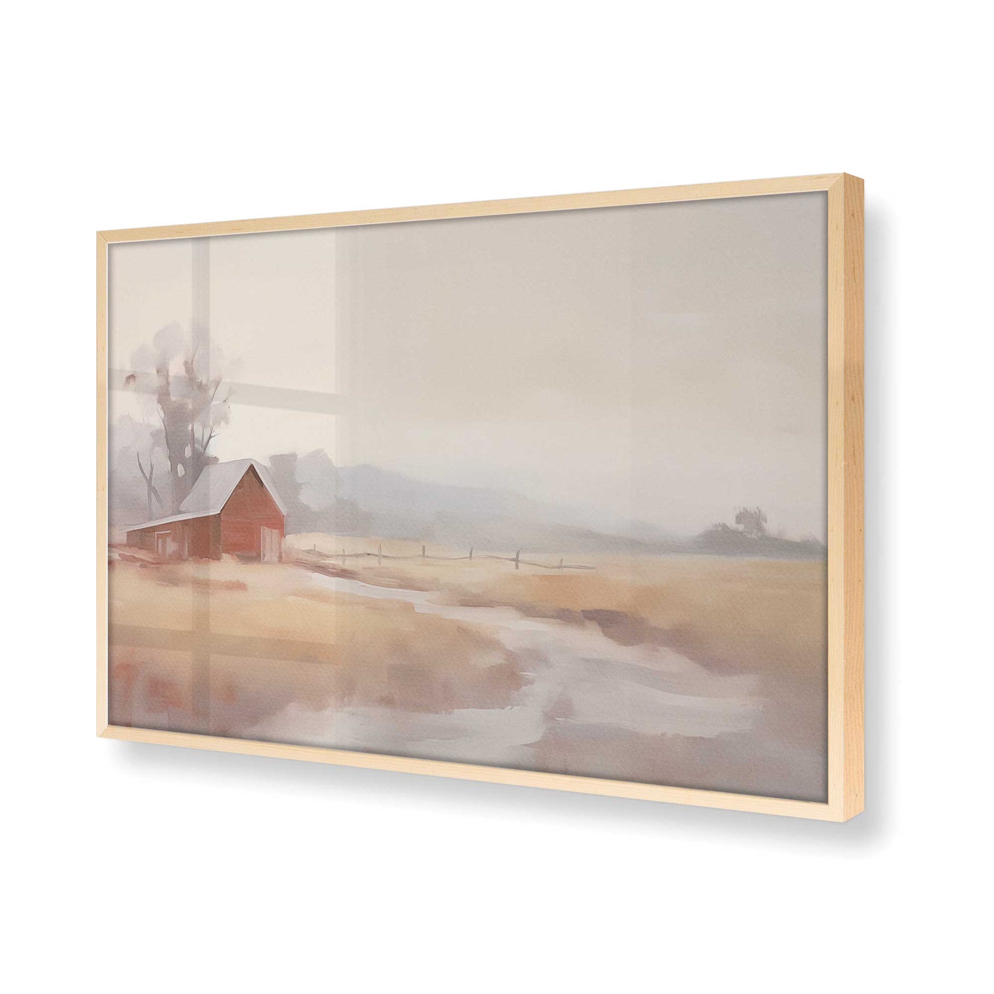 [Color:Raw Maple], Picture of art in a Raw Maple frame of the corner