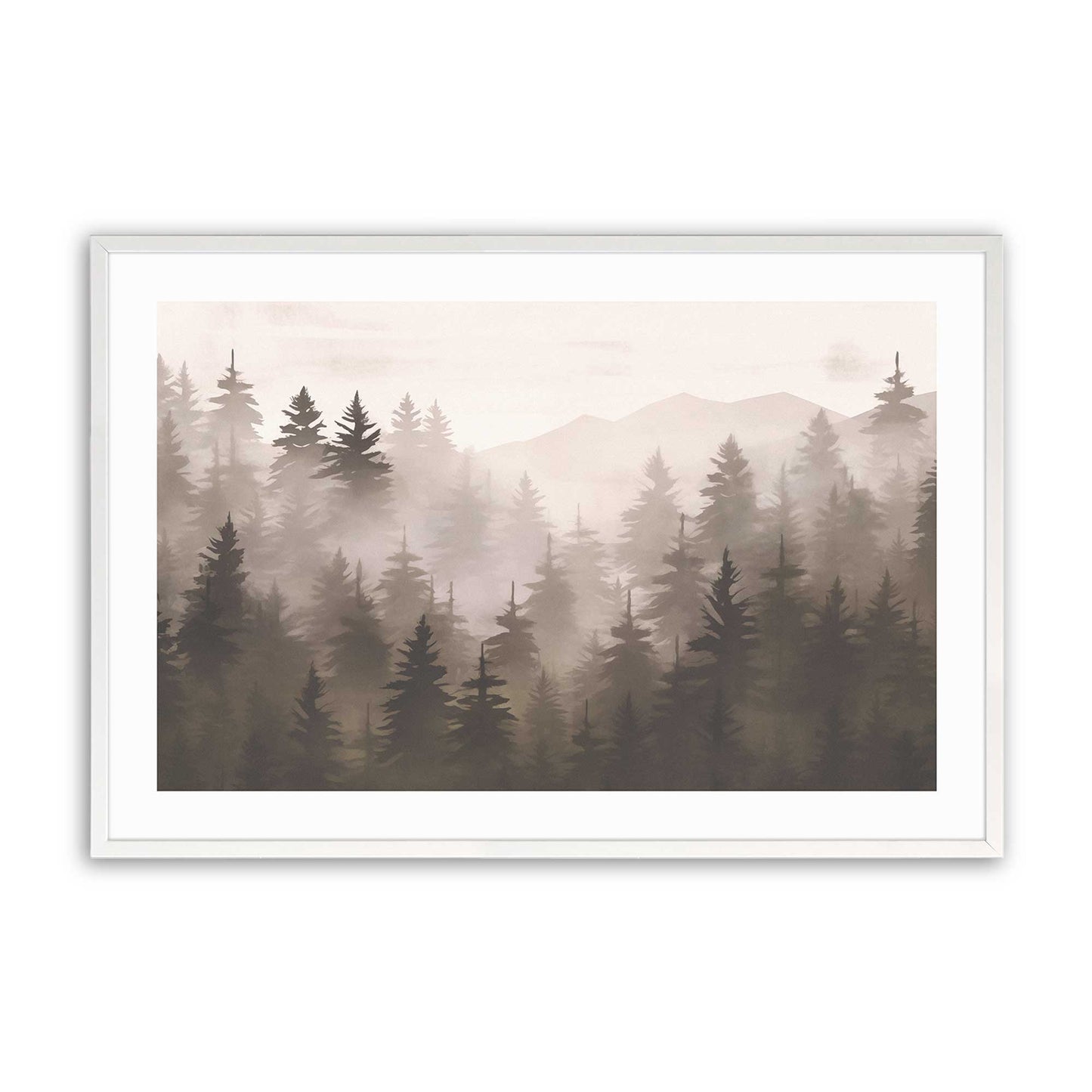 [Color:Opaque White], Picture of art in a Opaque White frame
