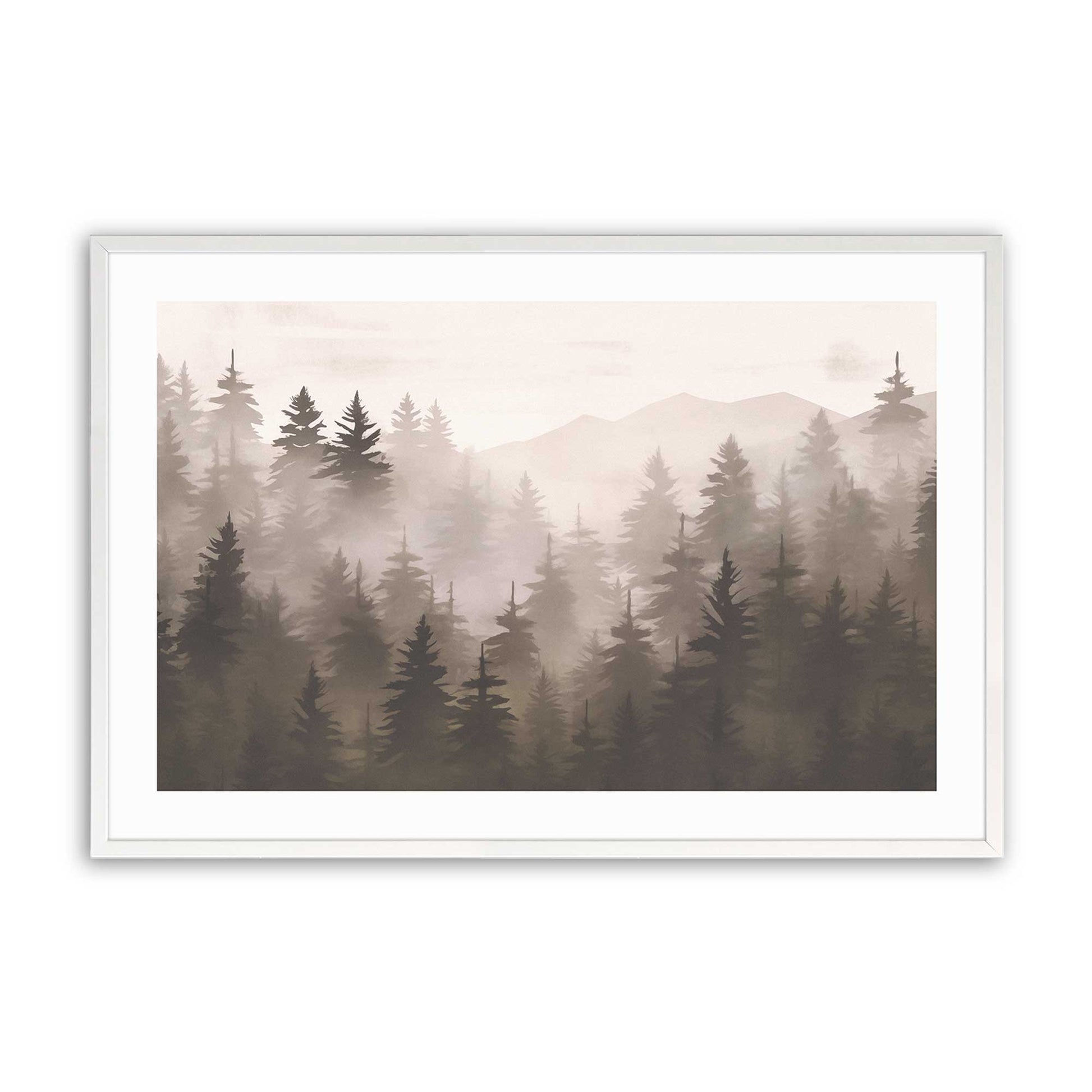 [Color:Opaque White], Picture of art in a Opaque White frame