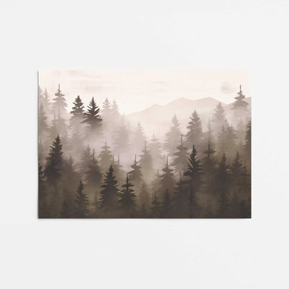 Neutral Forest Mist Promotional Rolled Print