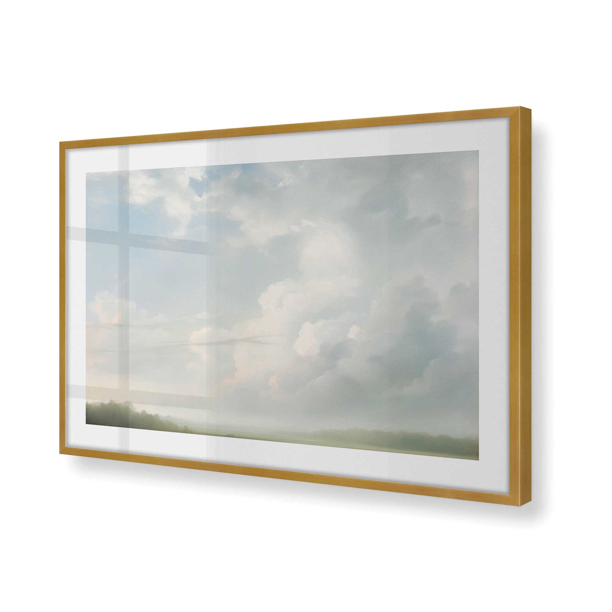 [Color:Polished Gold], Picture of art in a Polished Gold frame of the corner