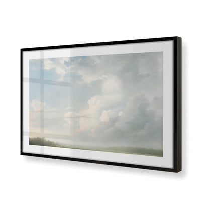 [Color:Satin Black], Picture of art in a Satin Black frame of the corner