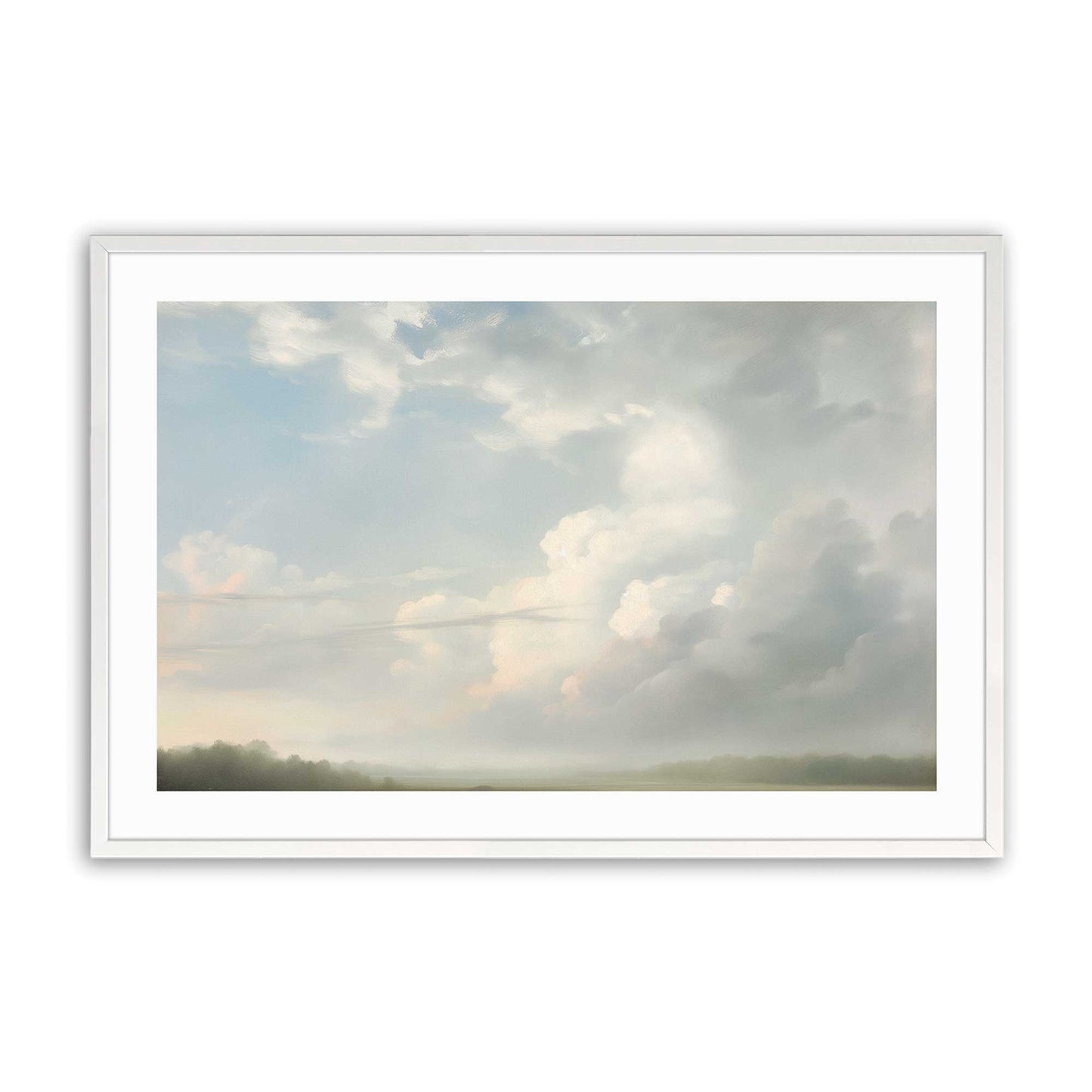 [Color:Opaque White], Picture of art in a Opaque White frame