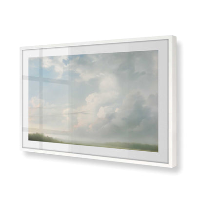 [Color:Opaque White], Picture of art in a Opaque White frame of the corner