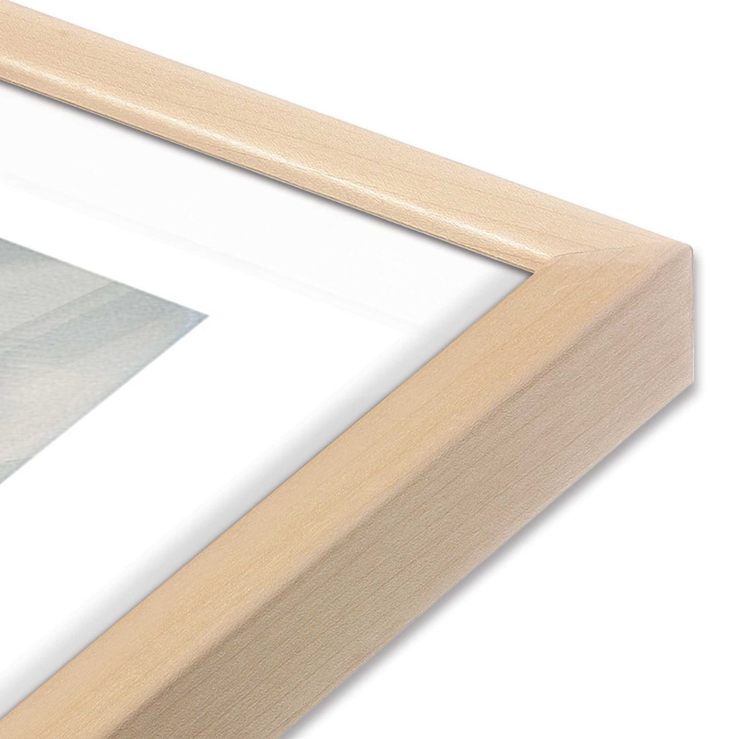[Color:Raw Maple], Picture of art in a Raw Maple frame at an angle