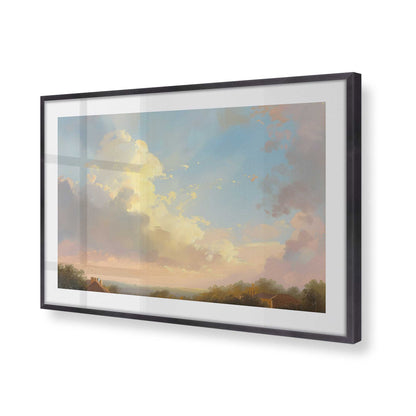 [Color:Weathered Zinc], Picture of art in a Weathered Zinc frame of the corner