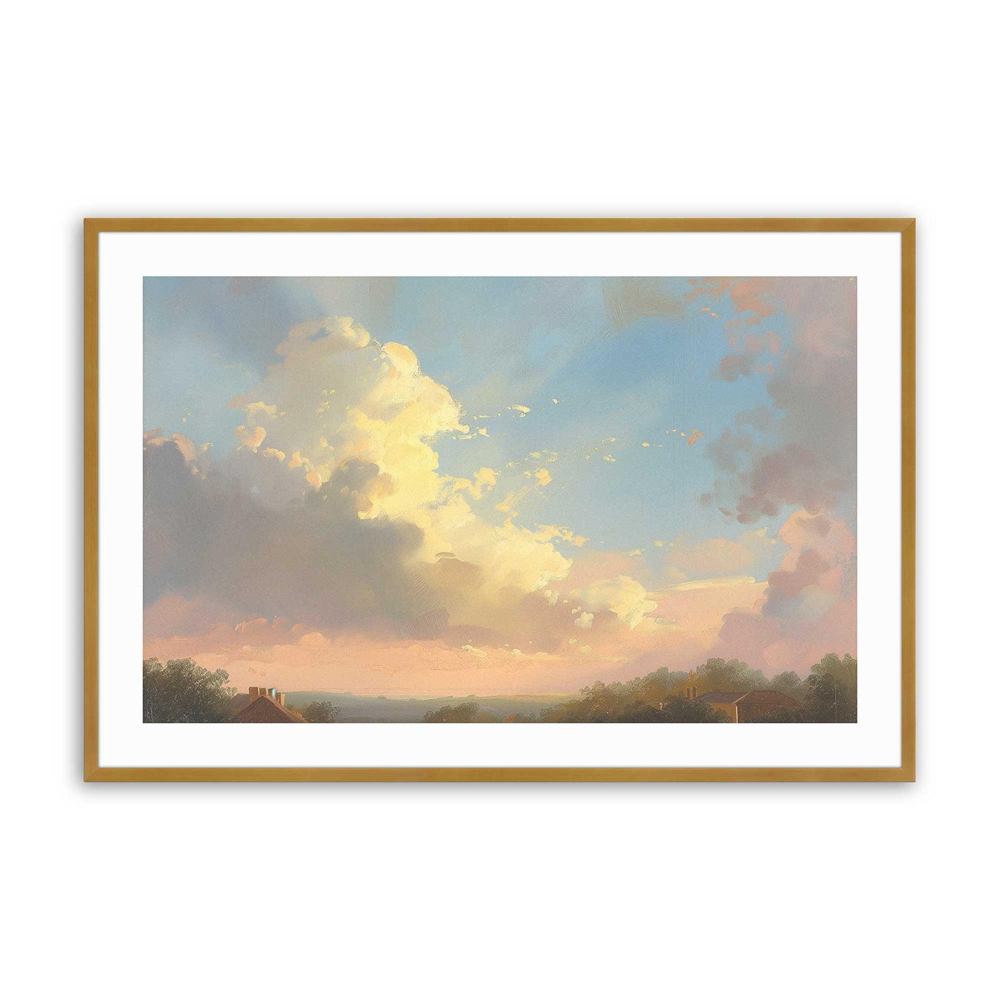 [Color:Polished Gold], Picture of art in a Polished Gold frame