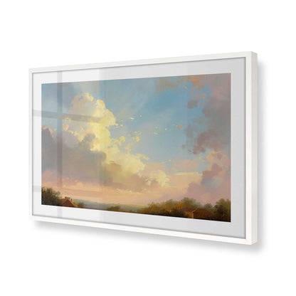 [Color:Opaque White], Picture of art in a Opaque White frame of the corner