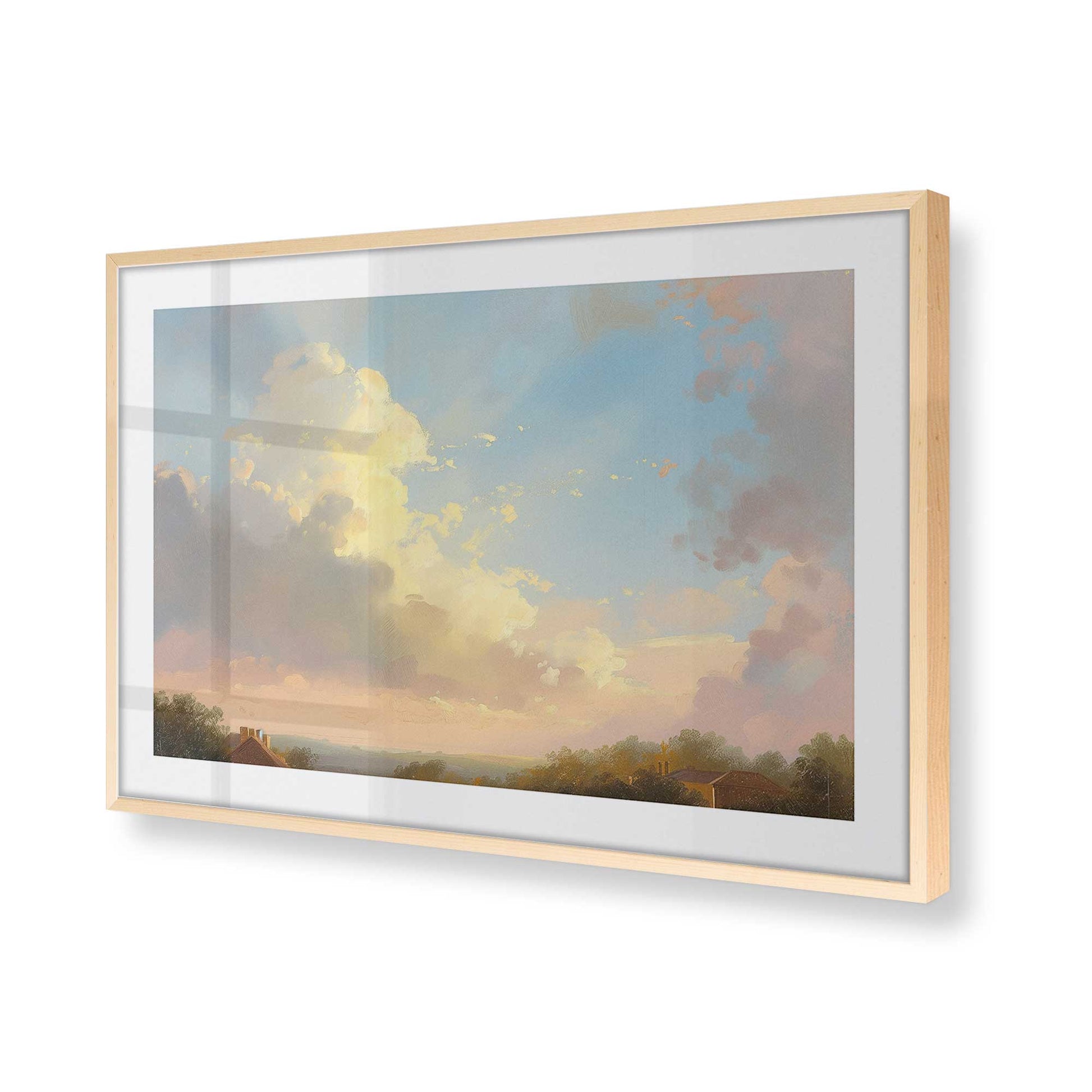 [Color:Raw Maple], Picture of art in a Raw Maple frame of the corner