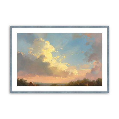 [Color:Electric Sky], Picture of art in a Electric Sky frame