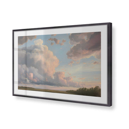 [Color:Weathered Zinc], Picture of art in a Weathered Zinc frame of the corner