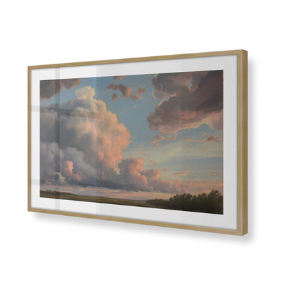 [Color:Brushed Gold], Picture of art in a Brushed Gold frame of the corner