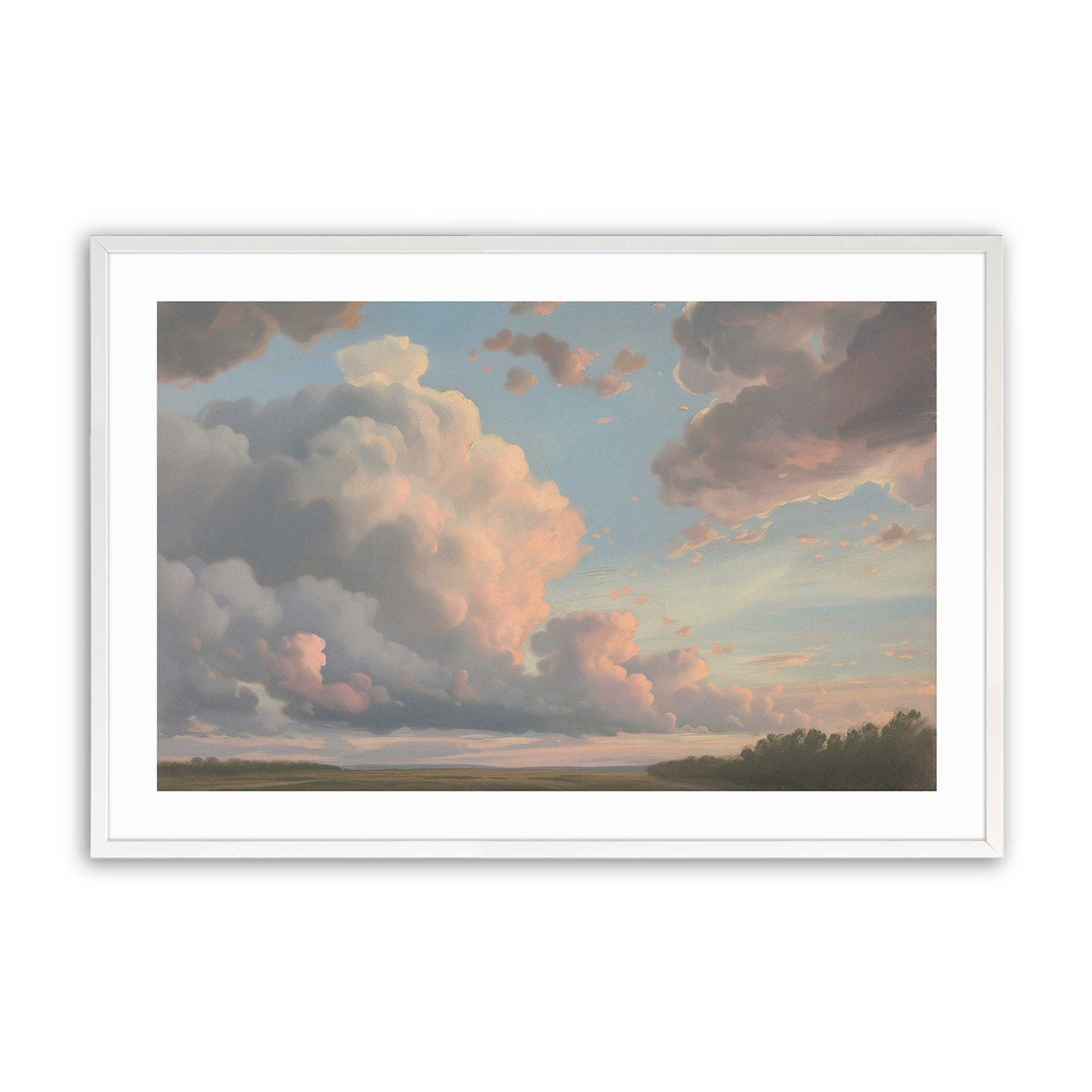 [Color:Opaque White], Picture of art in a Opaque White frame