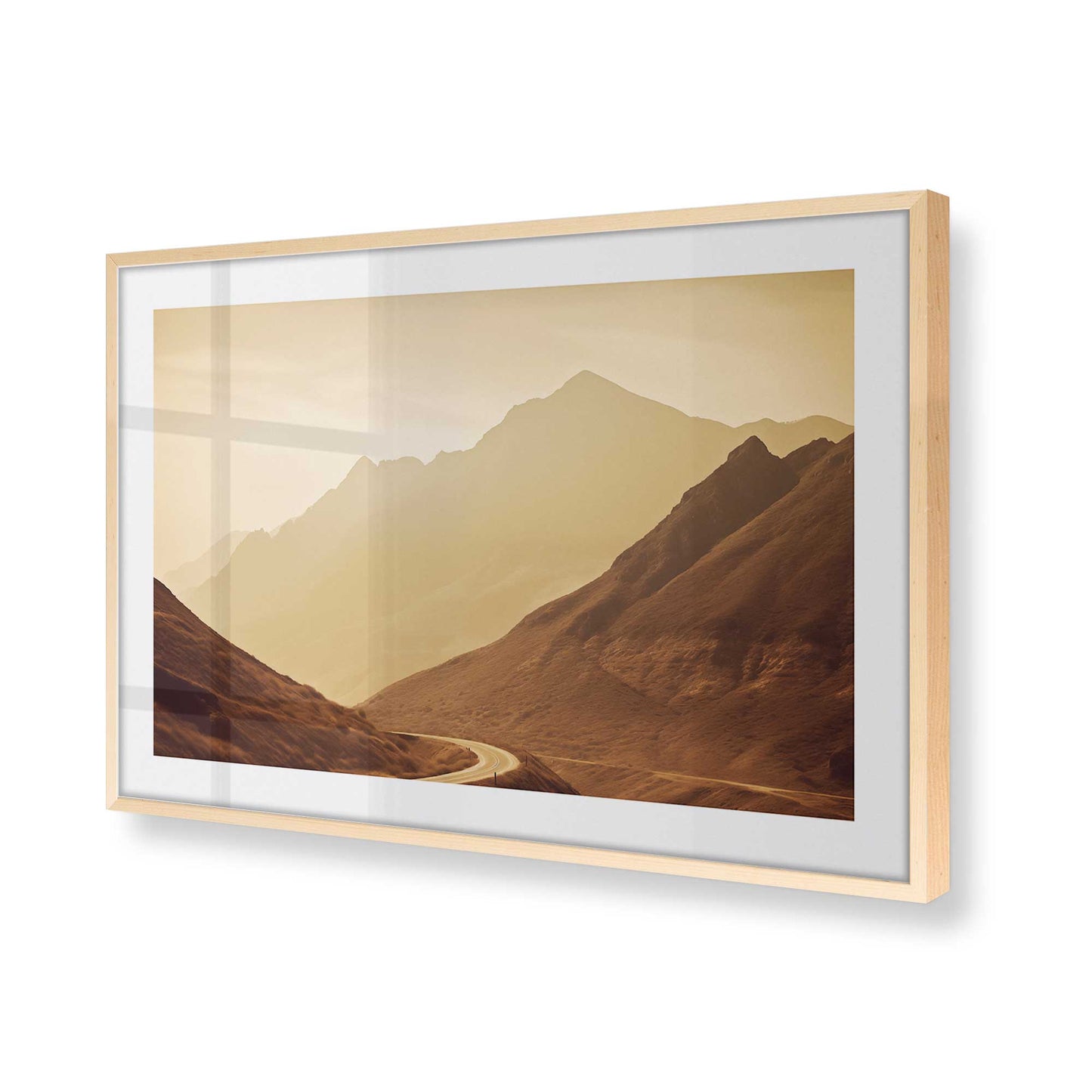 [Color:Raw Maple], Picture of art in a Raw Maple frame of the corner