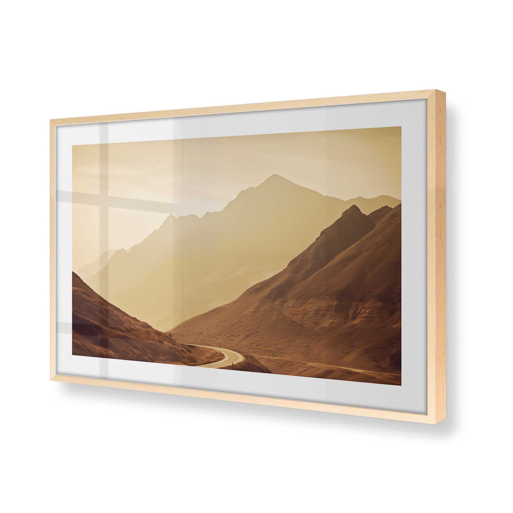 [Color:Raw Maple], Picture of art in a Raw Maple frame of the corner