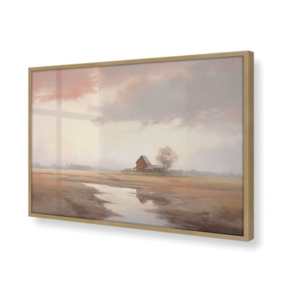 [Color:Brushed Gold], Picture of art in a Brushed Gold frame of the corner