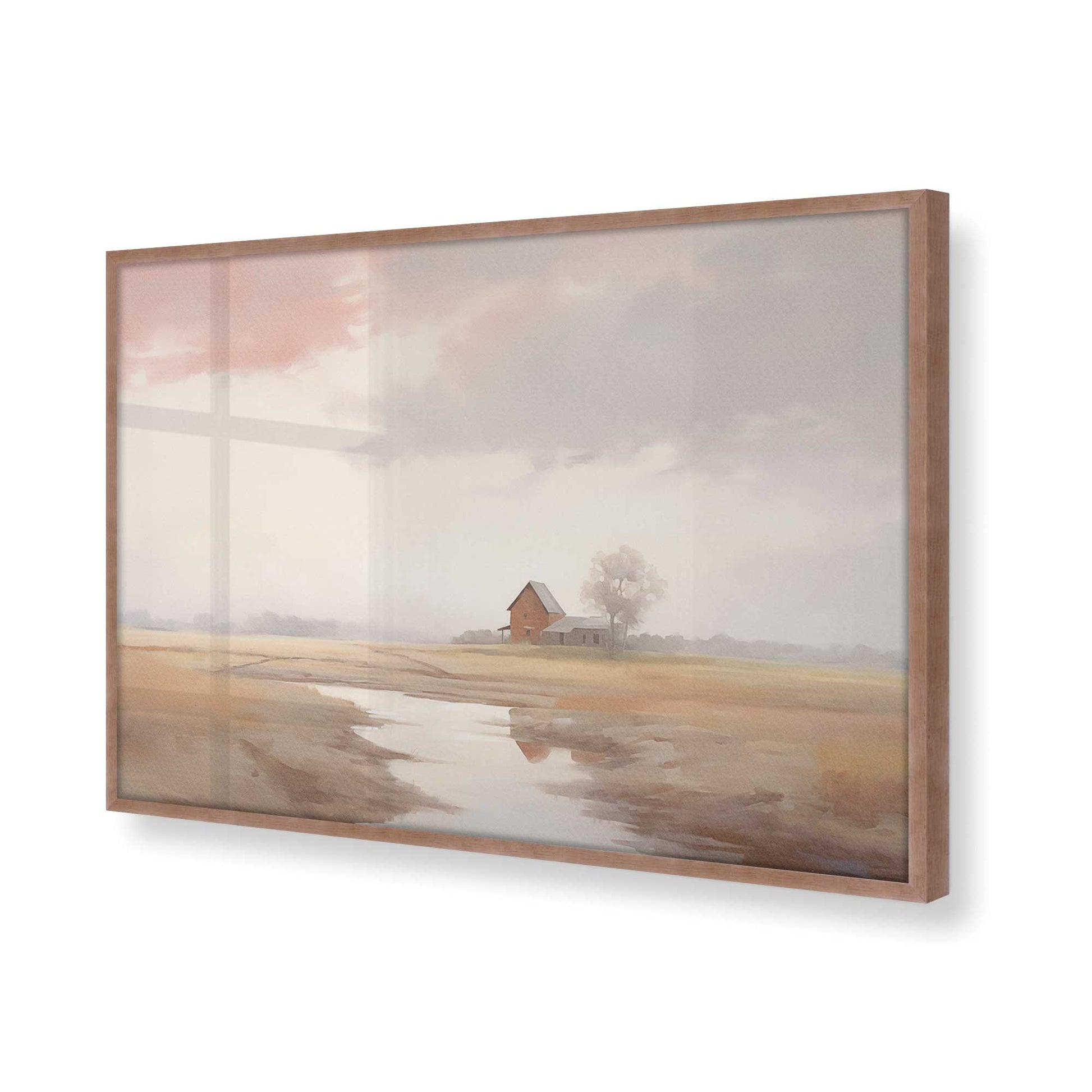 [Color:Powder Rose], Picture of art in a Powder Rose frame of the corner