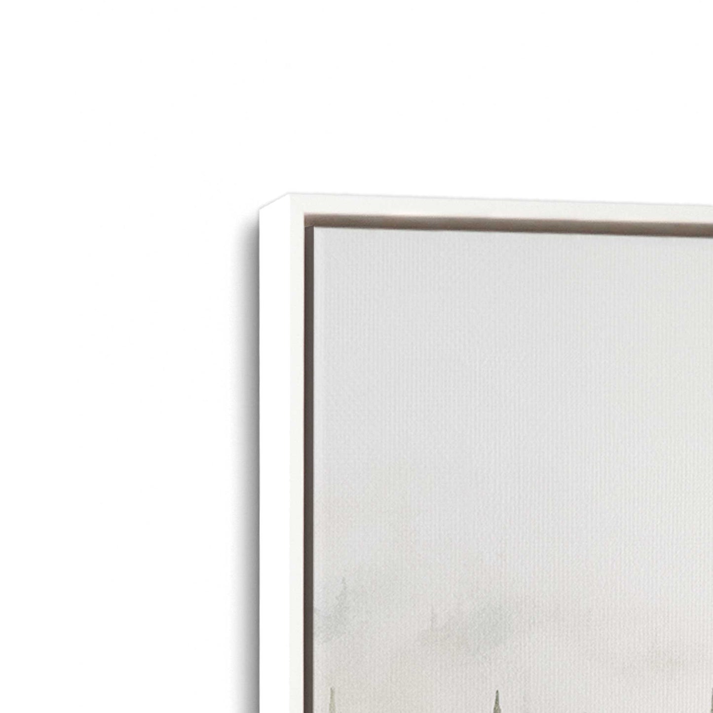 [Color:Opaque White] Picture of art in a White frame at an angle