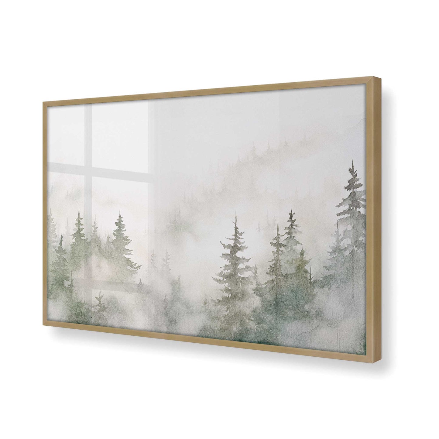 [Color:Brushed Gold], Picture of art in a Brushed Gold frame of the corner