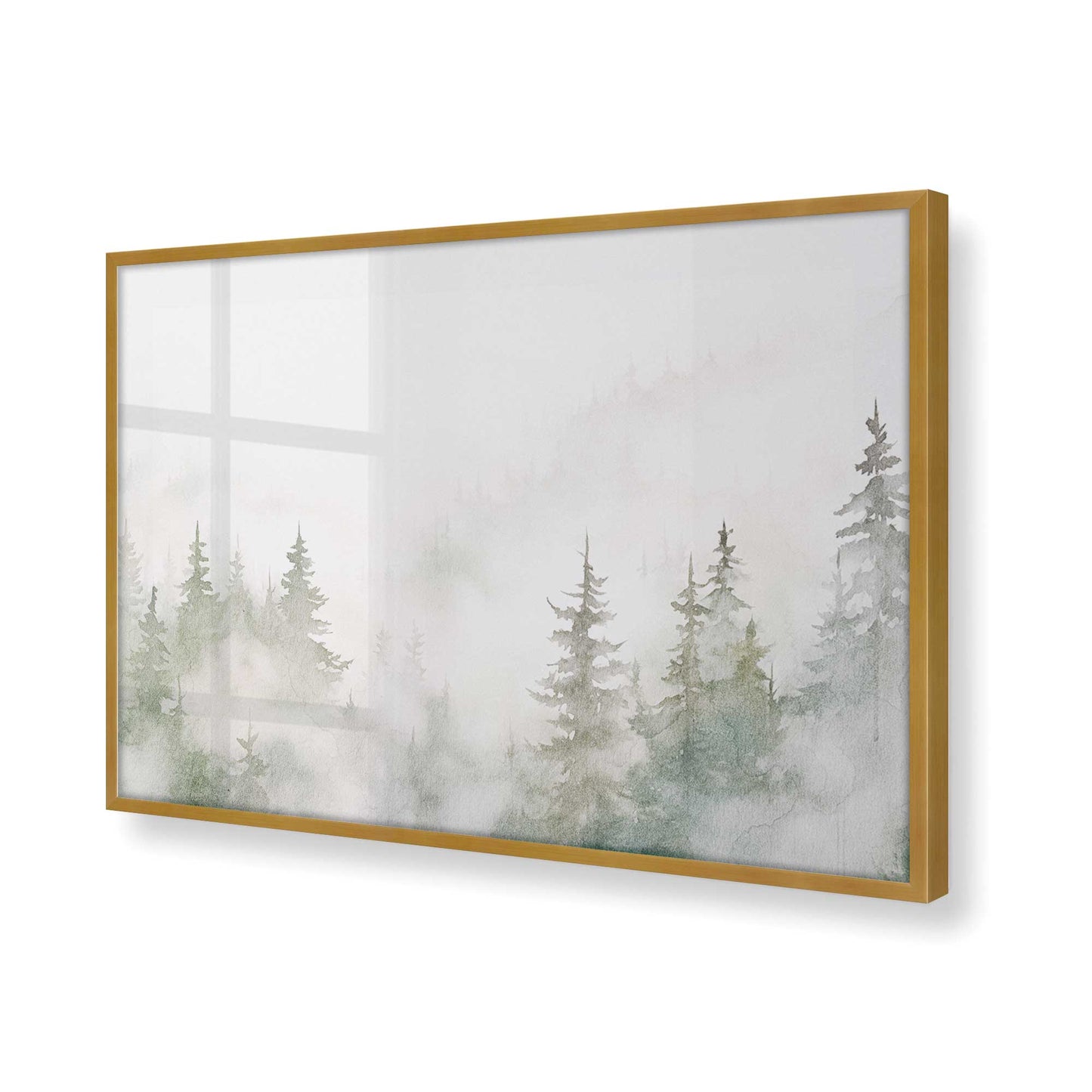 [Color:Polished Gold], Picture of art in a Polished Gold frame of the corner