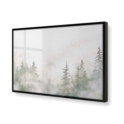 [Color:Satin Black], Picture of art in a Satin Black frame of the corner