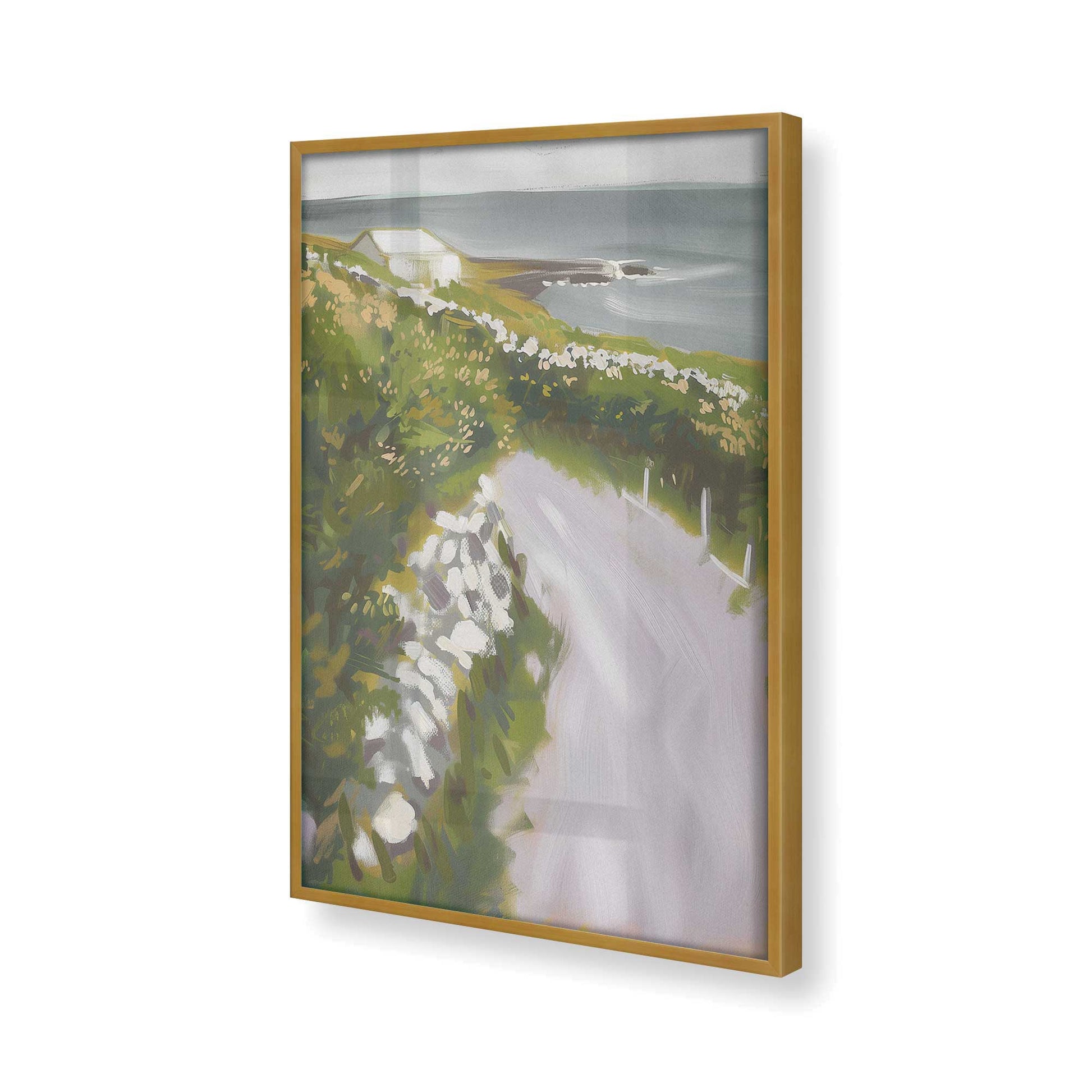 [Color:Polished Gold], Picture of art in a Polished Gold frame of the corner