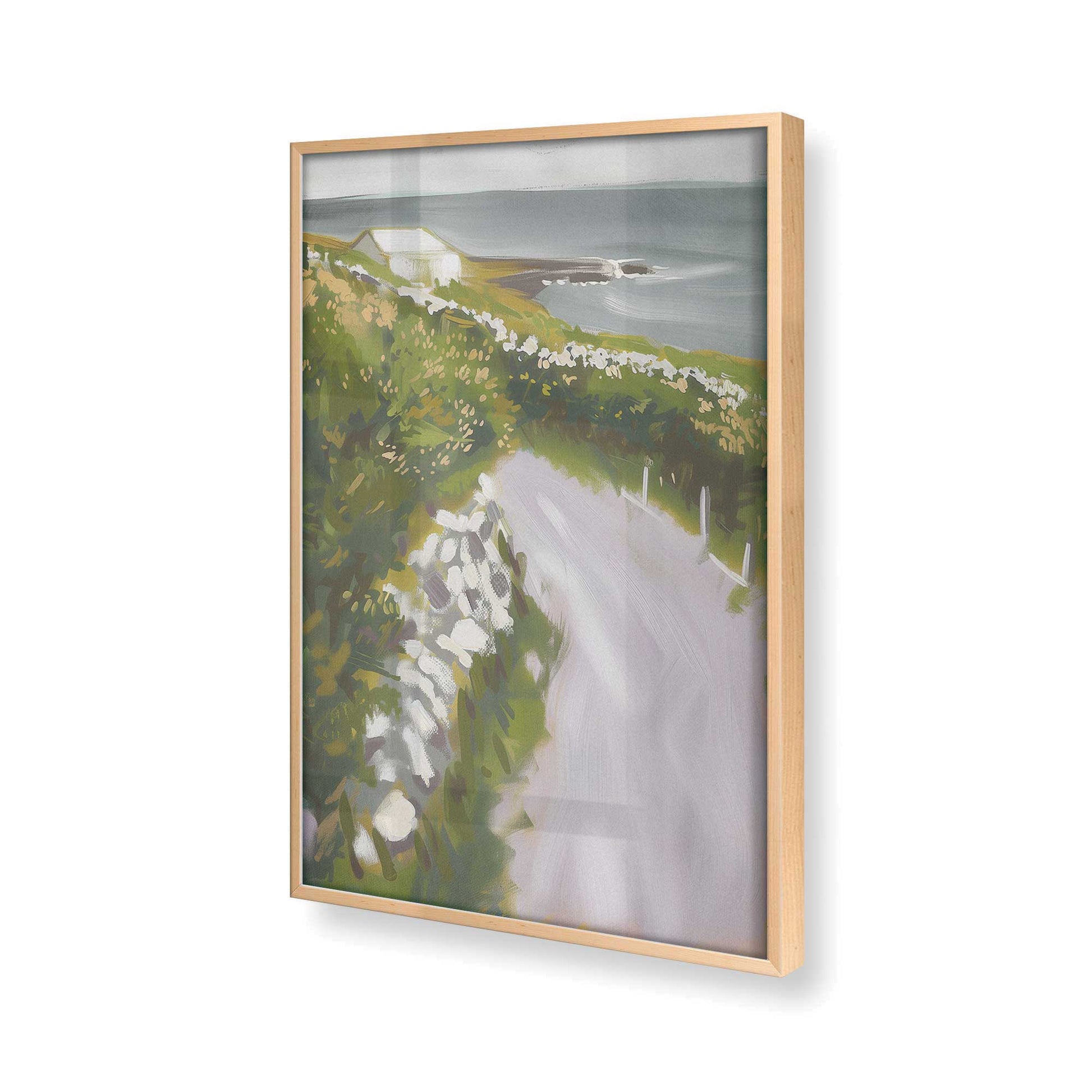 [Color:Raw Maple], Picture of art in a Raw Maple frame of the corner
