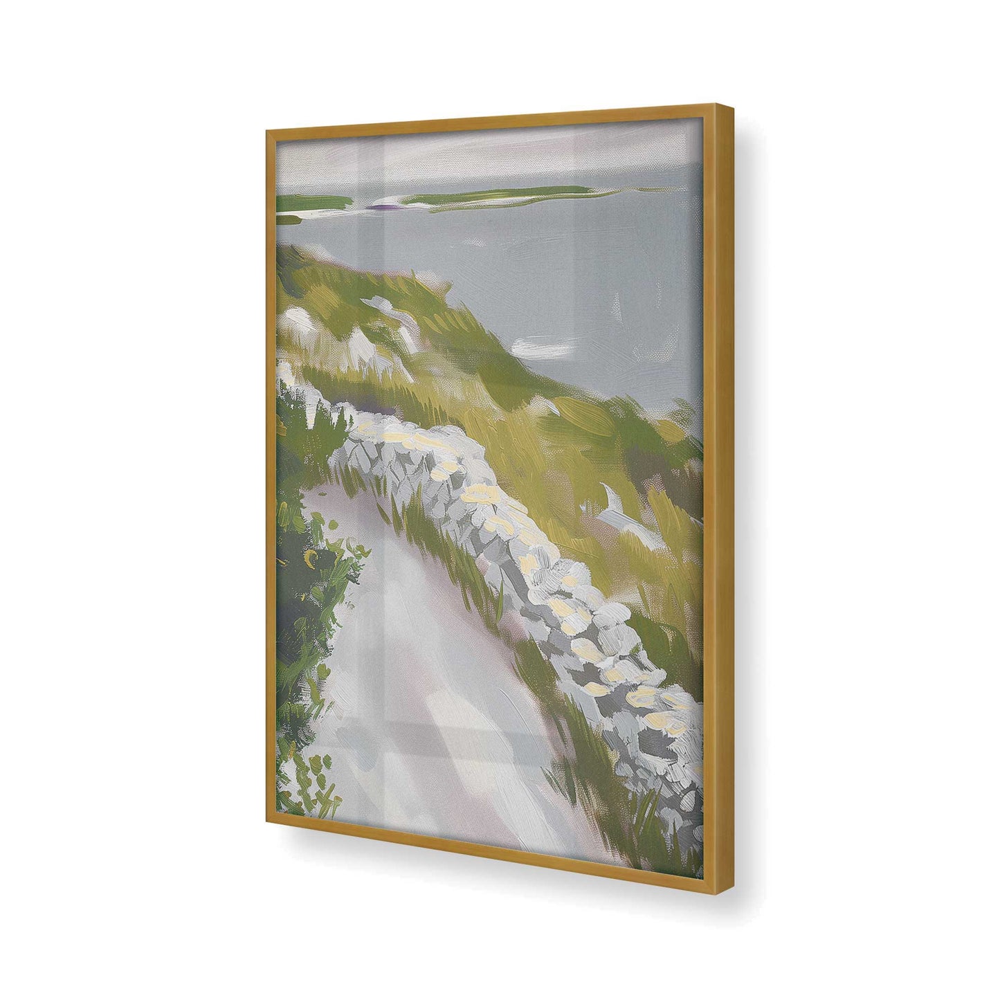 [Color:Polished Gold], Picture of art in a Polished Gold frame of the corner