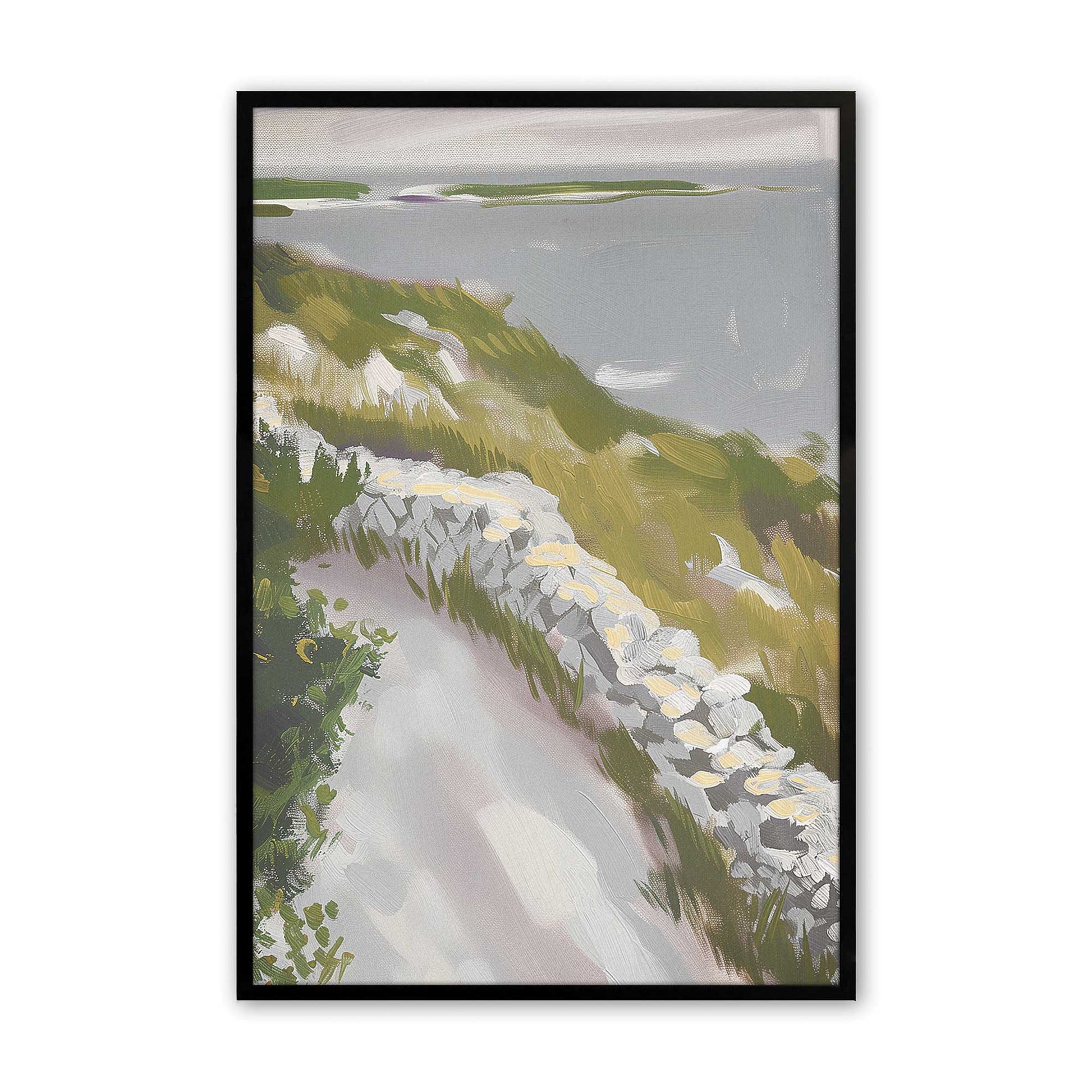 [Color:Satin Black], Picture of art in a Satin Black frame