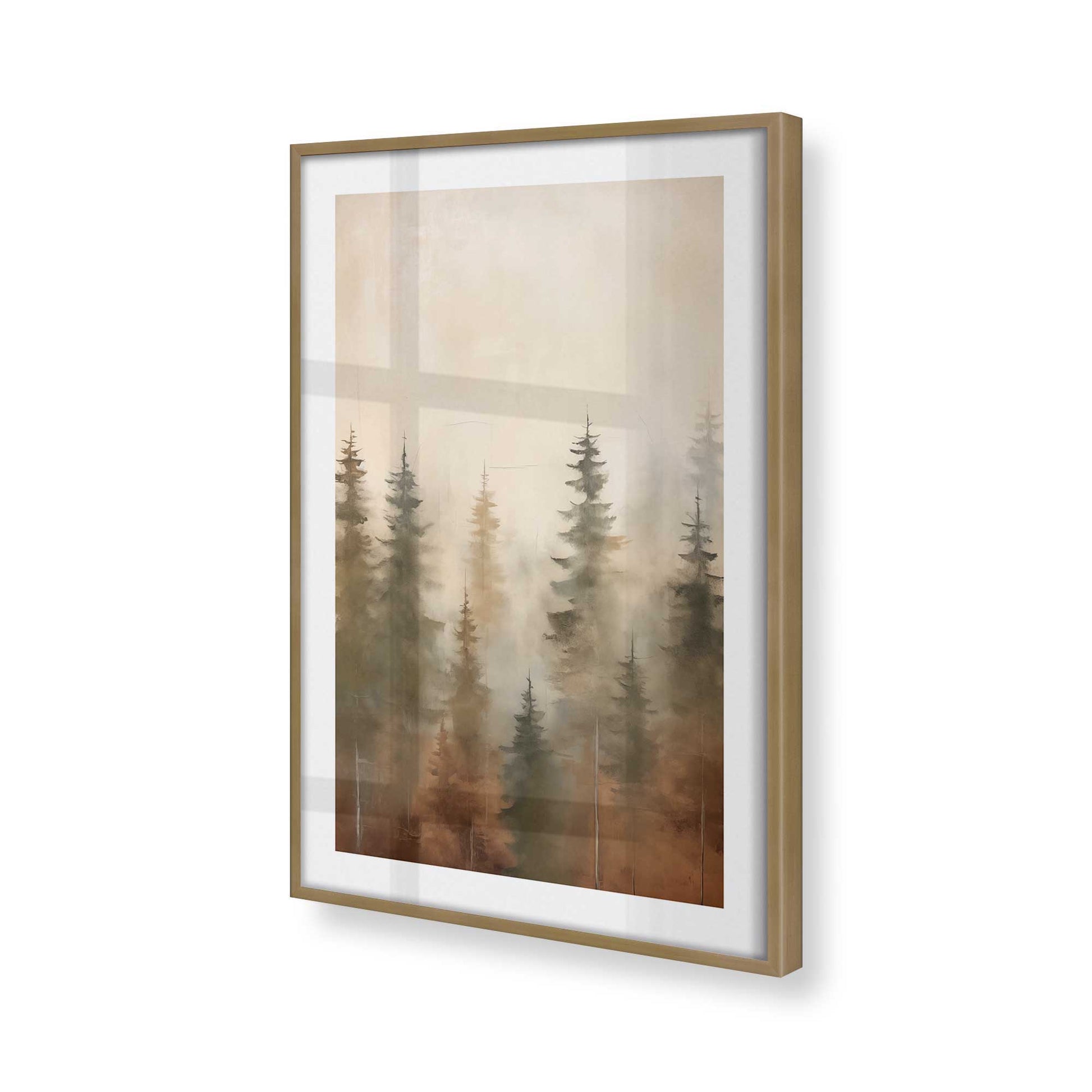 [Color:Brushed Gold], Picture of art in a Brushed Gold frame of the corner