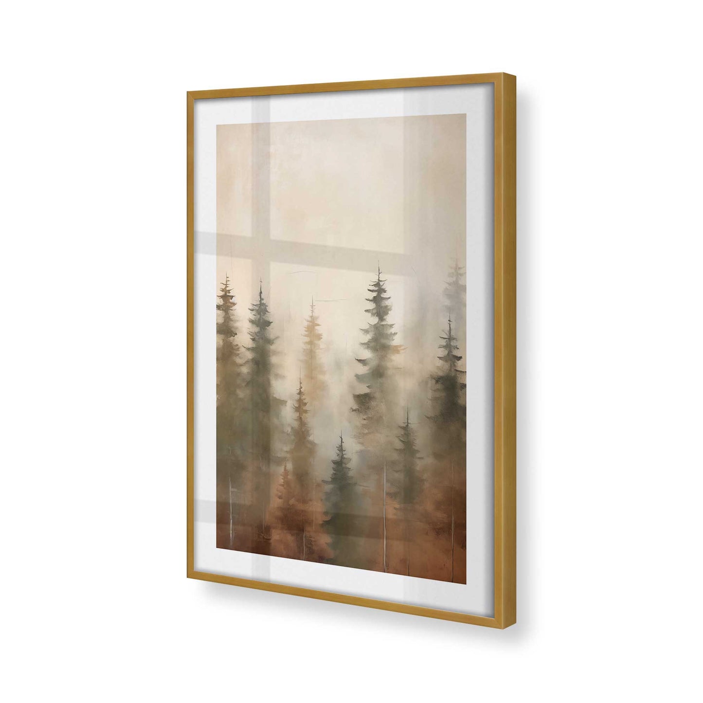 [Color:Polished Gold], Picture of art in a Polished Gold frame of the corner