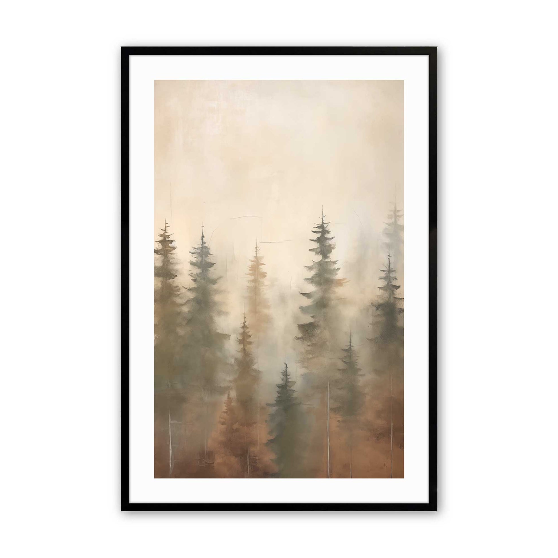 [Color:Satin Black], Picture of art in a Satin Black frame