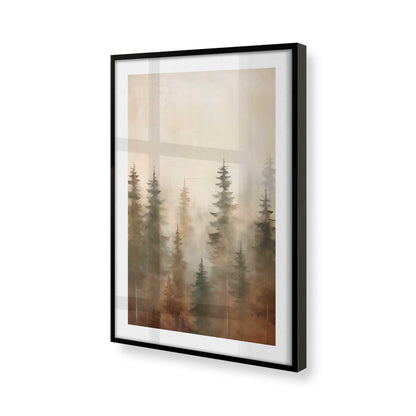 [Color:Satin Black], Picture of art in a Satin Black frame of the corner