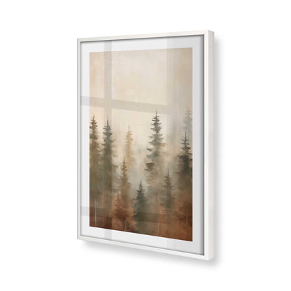 [Color:Opaque White], Picture of art in a Opaque White frame of the corner