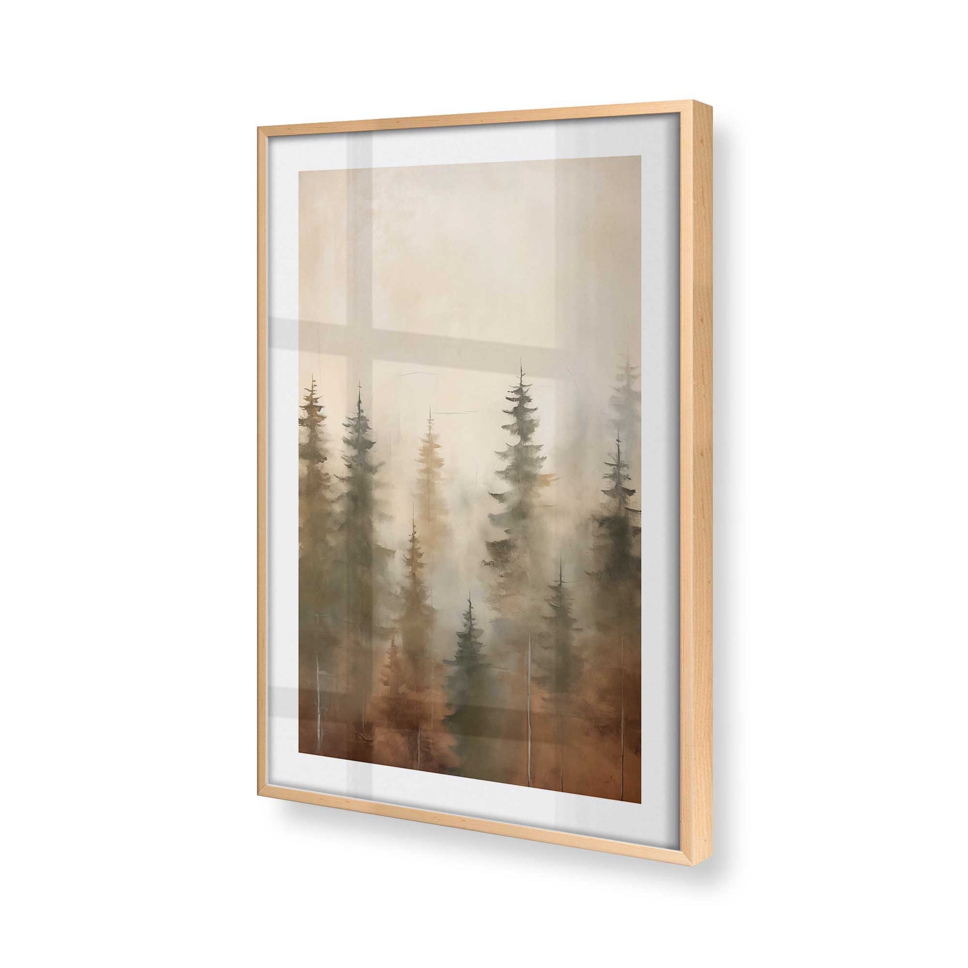 [Color:Raw Maple], Picture of art in a Raw Maple frame of the corner