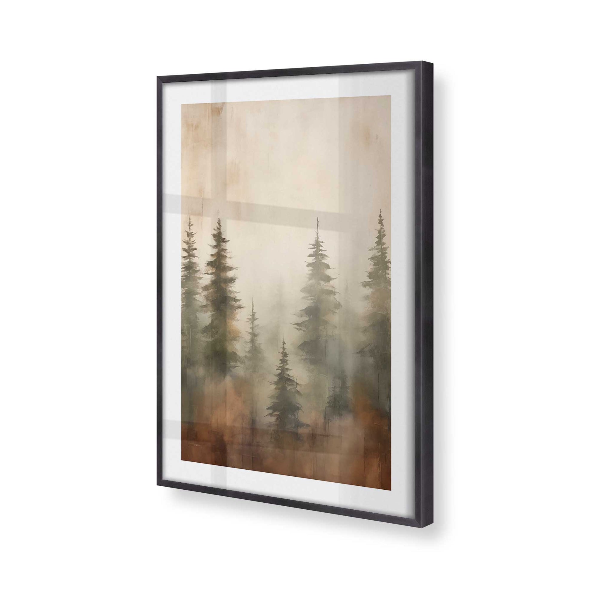 [Color:Weathered Zinc], Picture of art in a Weathered Zinc frame of the corner