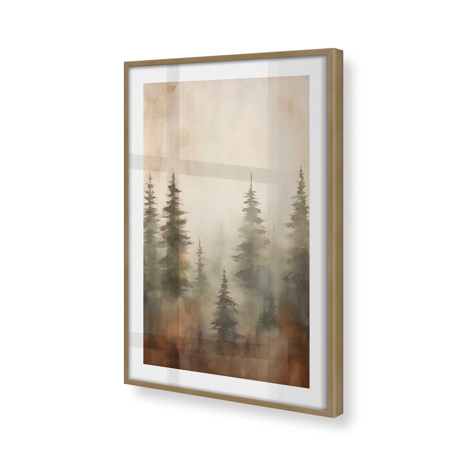 [Color:Brushed Gold], Picture of art in a Brushed Gold frame of the corner