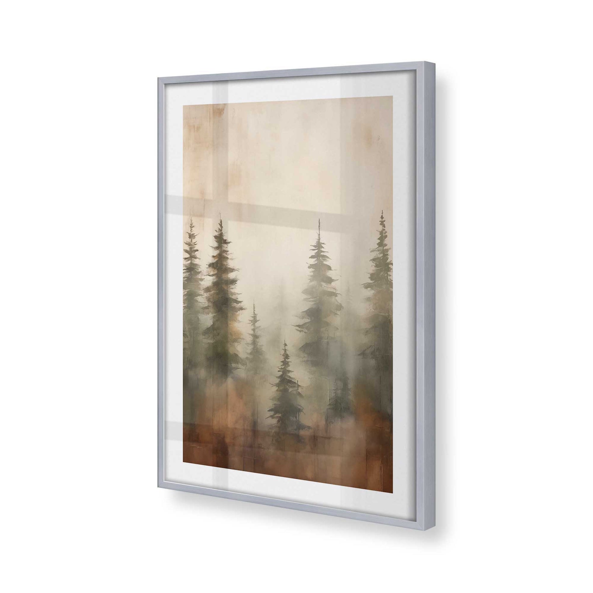 [Color:Polished Chrome], Picture of art in a Polished Chrome frame of the corner