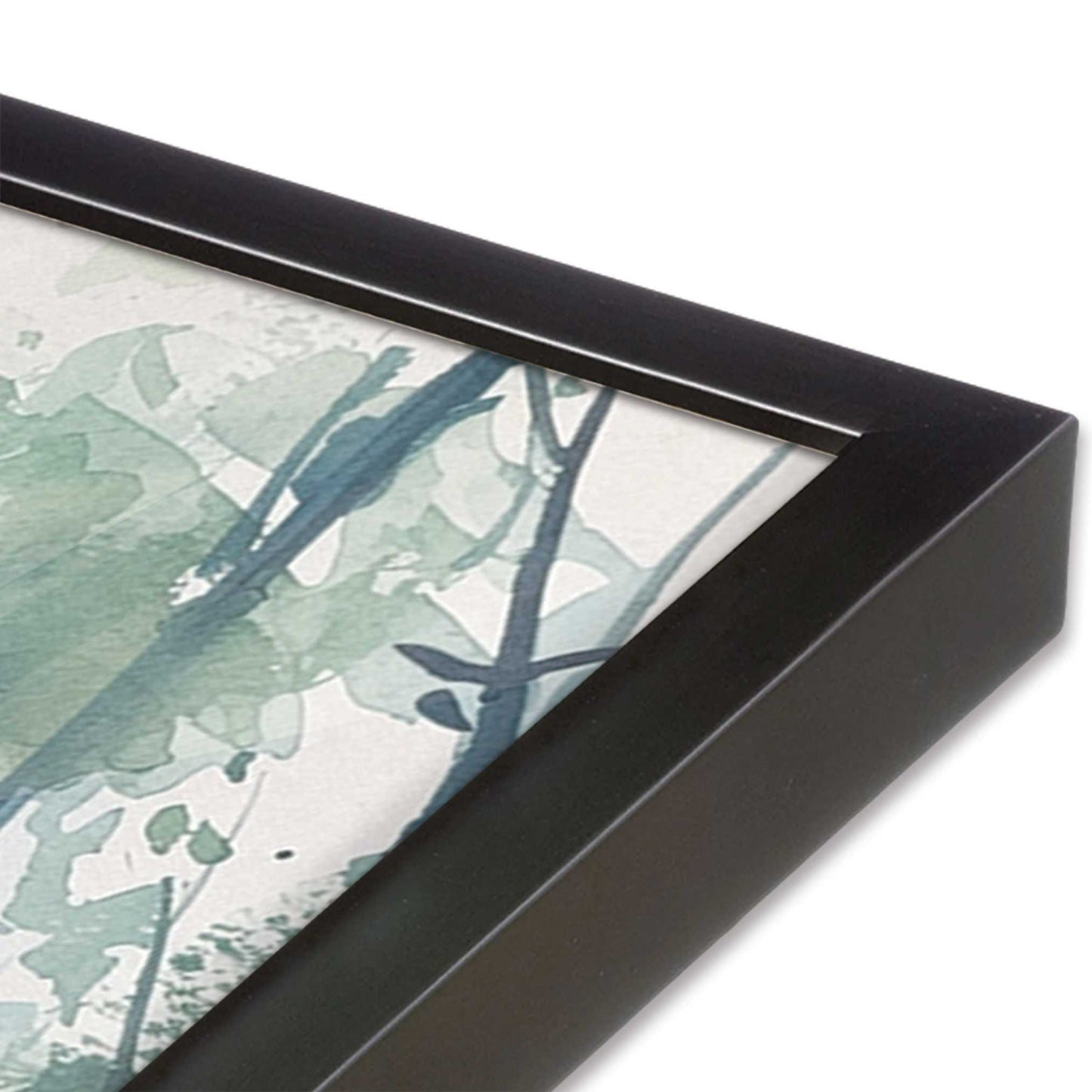 [Color:Weathered Zinc], Picture of art in a Weathered Zinc frame at an angle