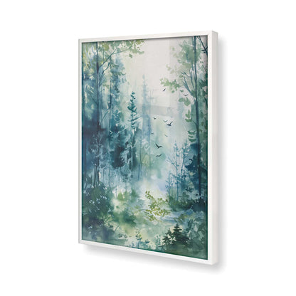 [Color:Opaque White], Picture of art in a Opaque White frame of the corner